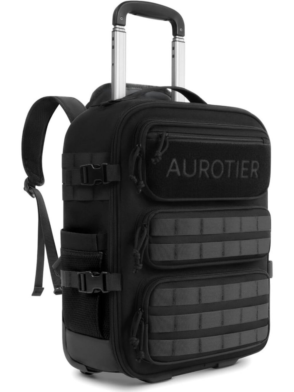 Rolling Tactical Laptop Backpack - Wheeled Travel Bag for Men & Women, 16